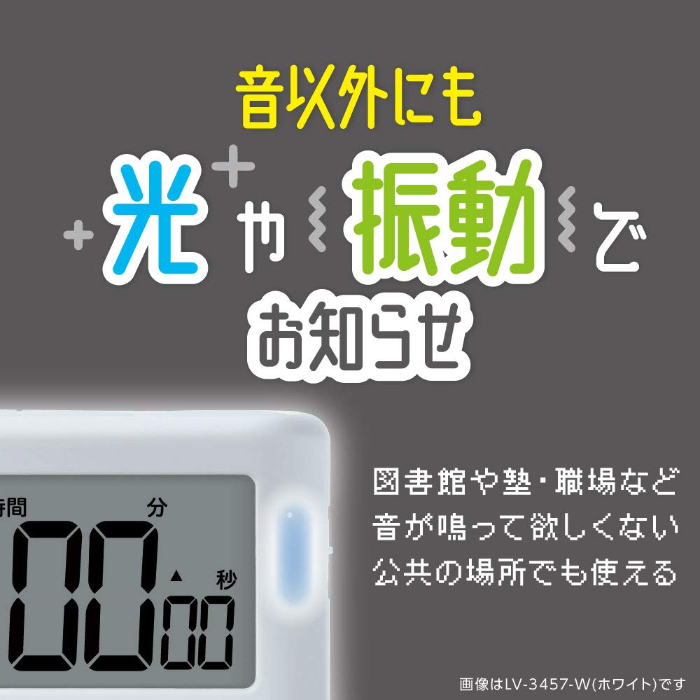 Sonic Timer, Toki-Sapo, 100-Hour Countdown to Pass, White, LV-3457-W
