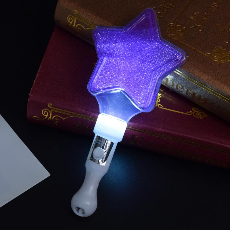Heart and Star Glow Stick Wand - Light-Up Toy for Concerts and Events