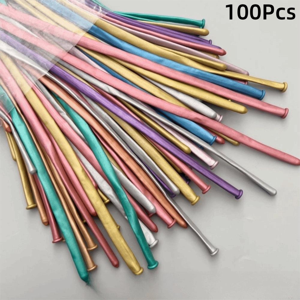 

100Pcs Metallic Latex Balloons Glossy Metal Inflatable Balloon Decorations Party Decoration разноцветный