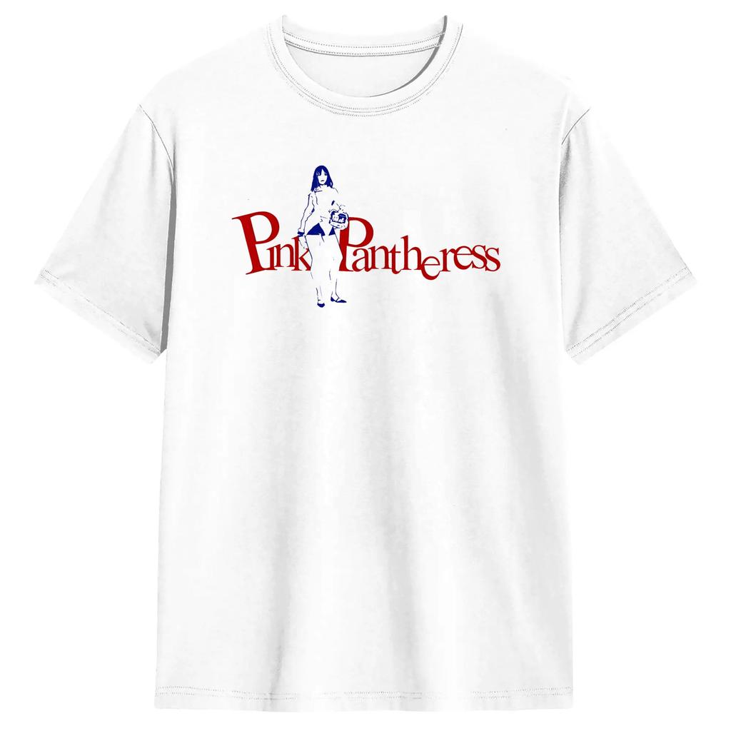 Funny Singer Pinkpantheres Tshirt For Men Crewneck Cotton T Shirt Short Sleeve Tees Original Clothing