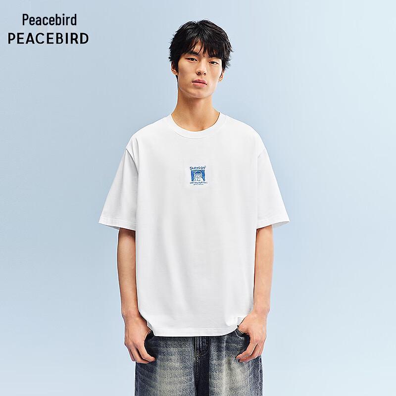 

PEACEBIRD MEN Мужская футболка с коротким рукавом, вышивка Skate Dog L