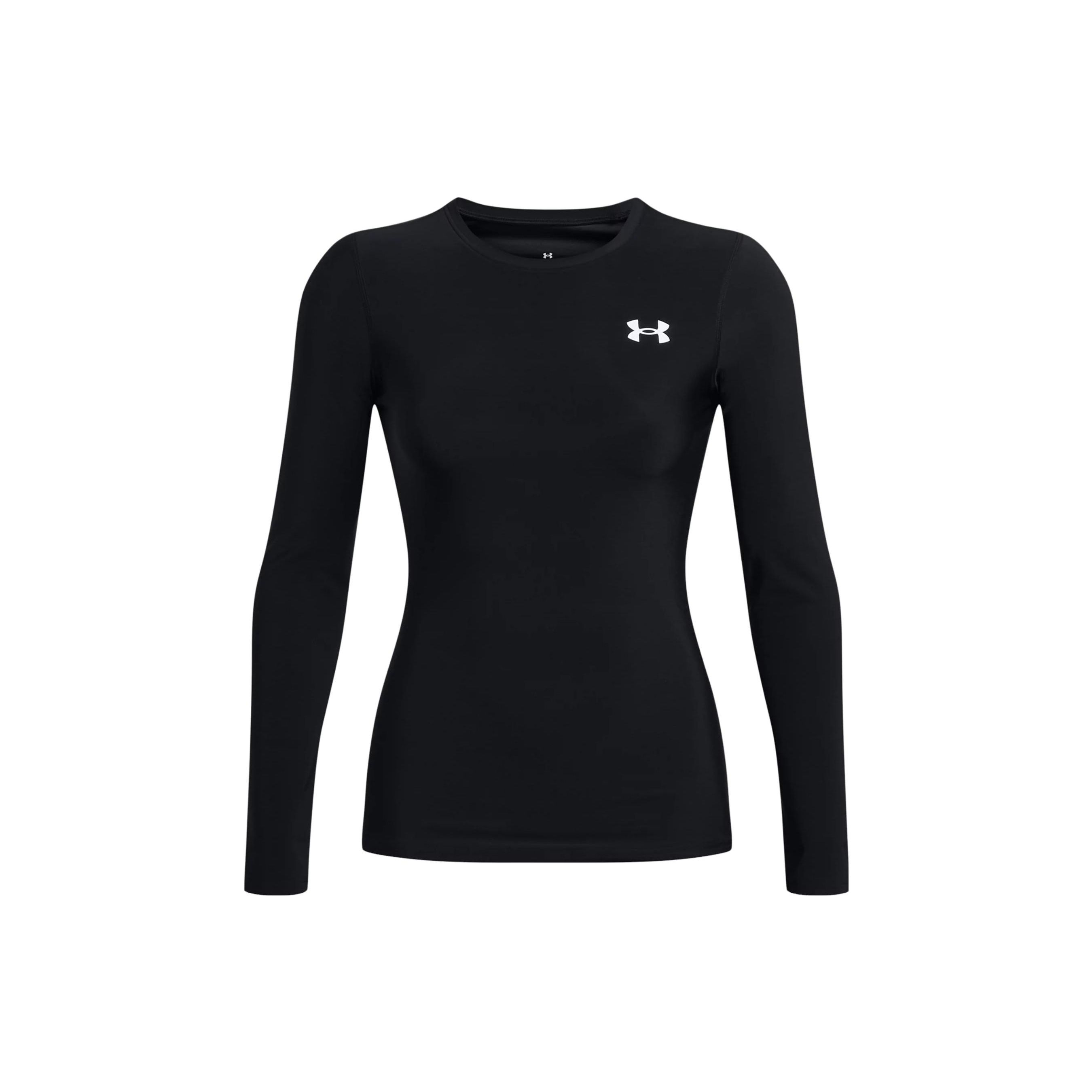 

Under Armour HeatGear® OG Логотип Принт Круглый вырез Облегающий Топ для тренировок с длинным рукавом Женские топы Черный 1387697-001 XS