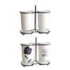 Kitchen Utensil Holder Ceramic 2 Cups Design Multifunctional Kitchen Chopsticks Cage Chopsticks Holder Flatware Drying Rack