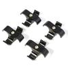 12pcs AN -10 AN10 19MM Black Braided Hose Separator Clamp Fitting Adapter Bracket