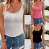 Lace Halter Neck Top for Women Purely Sensual Button-Up V-Neck Base Layer
