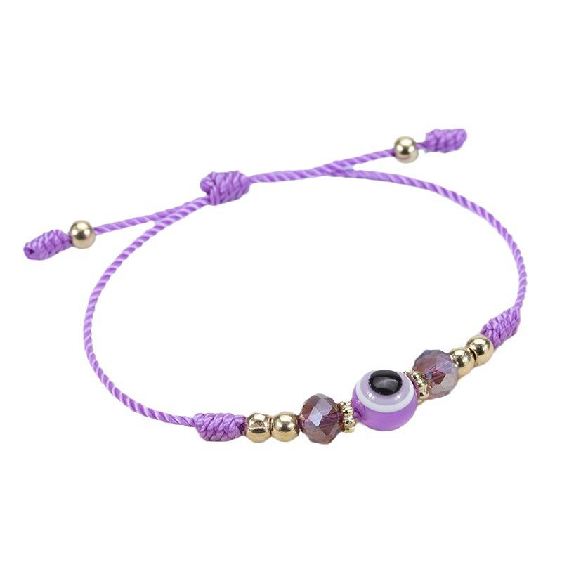 Evil Eye Crystal Beaded Adjustable Bracelet for Boys & Girls