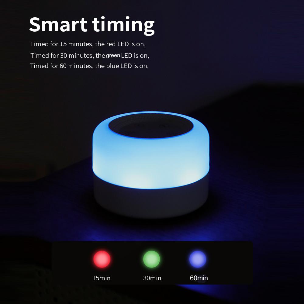 Portable White Sound Machine Baby Sooth    Night Light with 12 Soothing Sounds 7 Lighting Colors Tim  for Baby Students Adults Sleep Work M