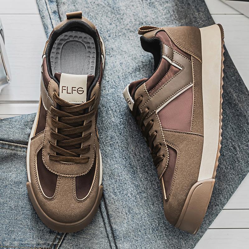 Fashion Minimalist Outdoor Sneakers Non Slip Lace Up Casual Shoes Leisure Walk Male Tenis Masculino Handmade Simple Skateboard Footwear