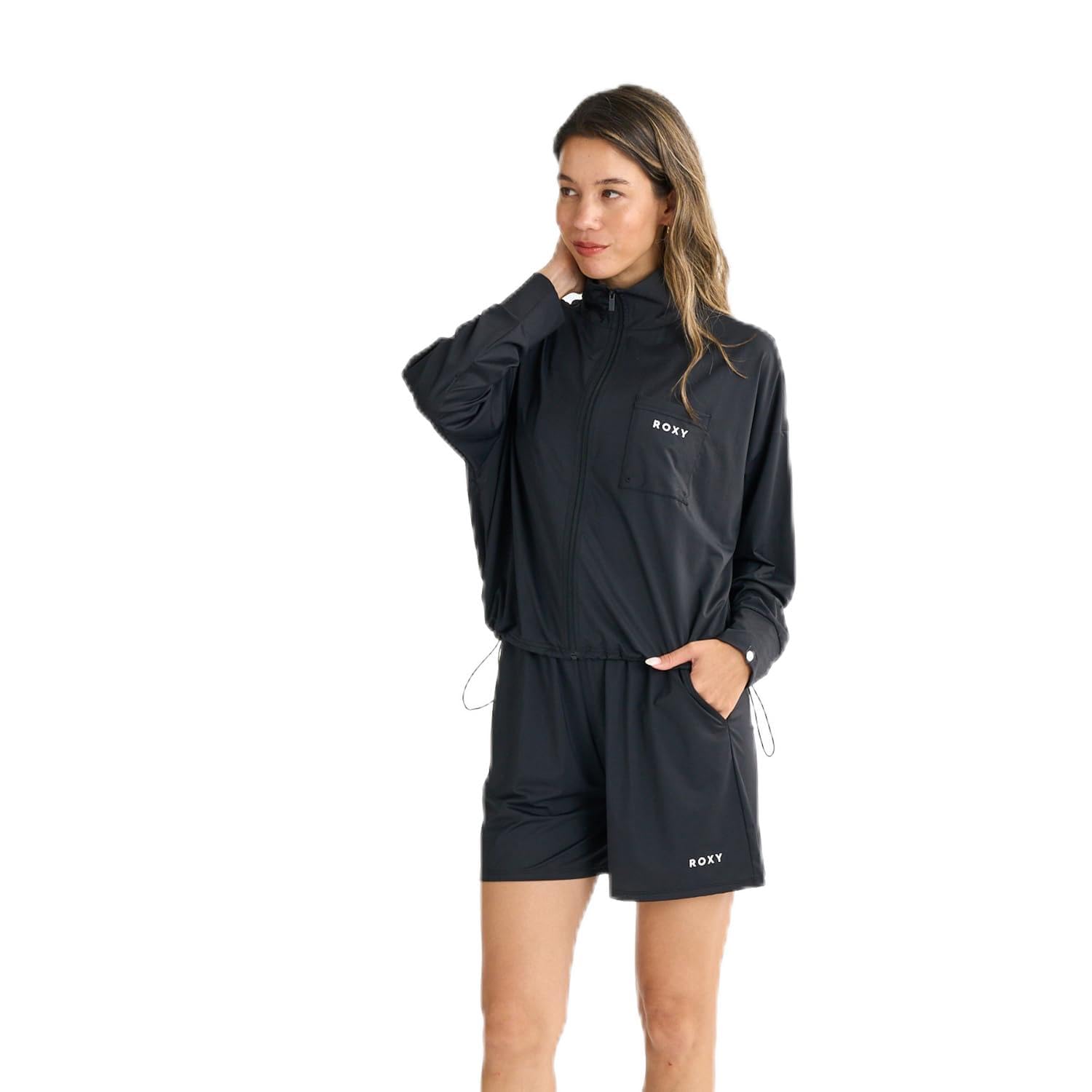 

Женский рашгард Roxy Aurora Stand Black, чёрный