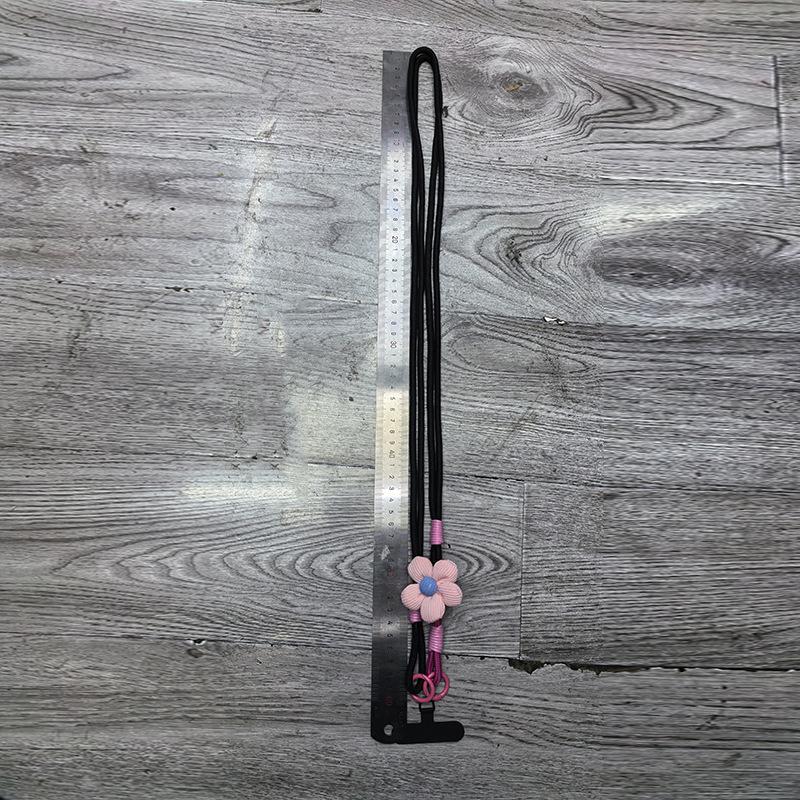 1 Pieza Flor Tejida Colgante de Hombro para Cuello Lanyard para Teléfono Móvil Ajustable Desmontable Universal para Fundas de Teléfono Lanyard Anti-Pérdida