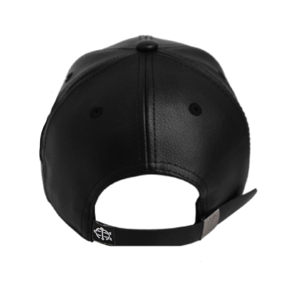 EIGHTVOLUME Ev Label Leather Cap (Black)