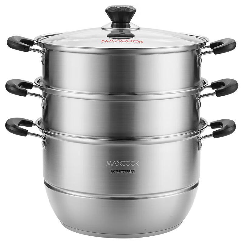 Meichu Elegant Series 304 Stainless Steel Compound Bottom Steamer Pot