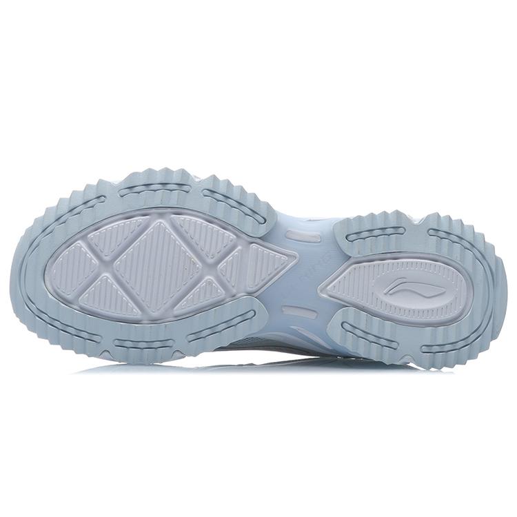 New LiNing YunQue Cushioning Anti Slip And Wear Resistant Low Top Running Shoes Women's White Blue ARLR004-1