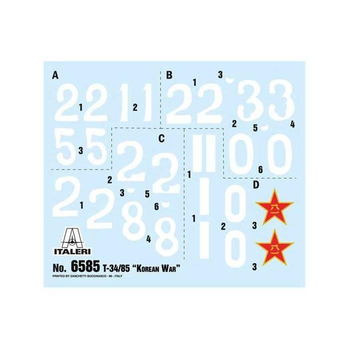 Italeri - maquette char t 34/85 korean war italeri 6585 1/35ème maquette char promo - ref : 11780