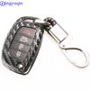 Jingyuqin Carbon Silicone Key Fob Shell Cover Case For Hyundai Creta I10 I20 Tucson Elantra Santa Fe 2016 2017 2018