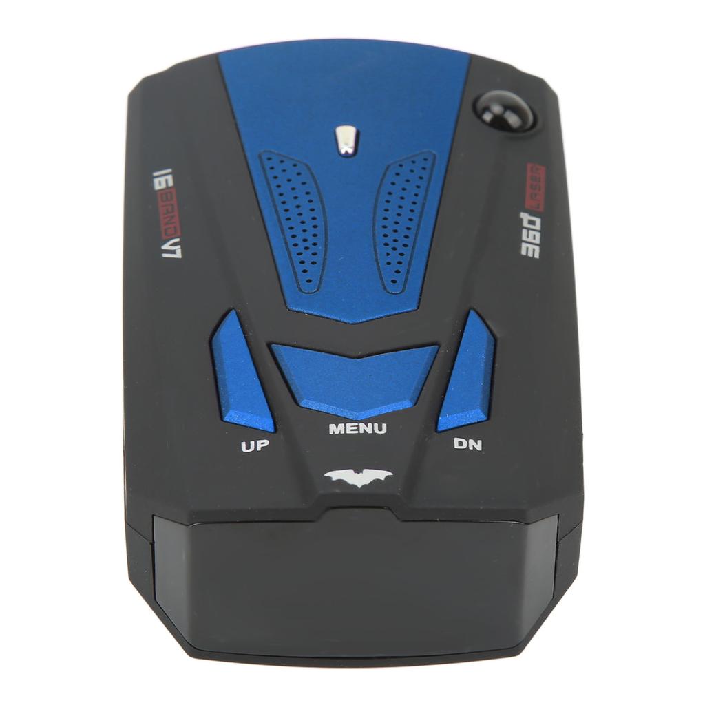 Car Radar Detector 360 Degree Protection Electronic Dog Detector Speedometer Speed Tester Blue