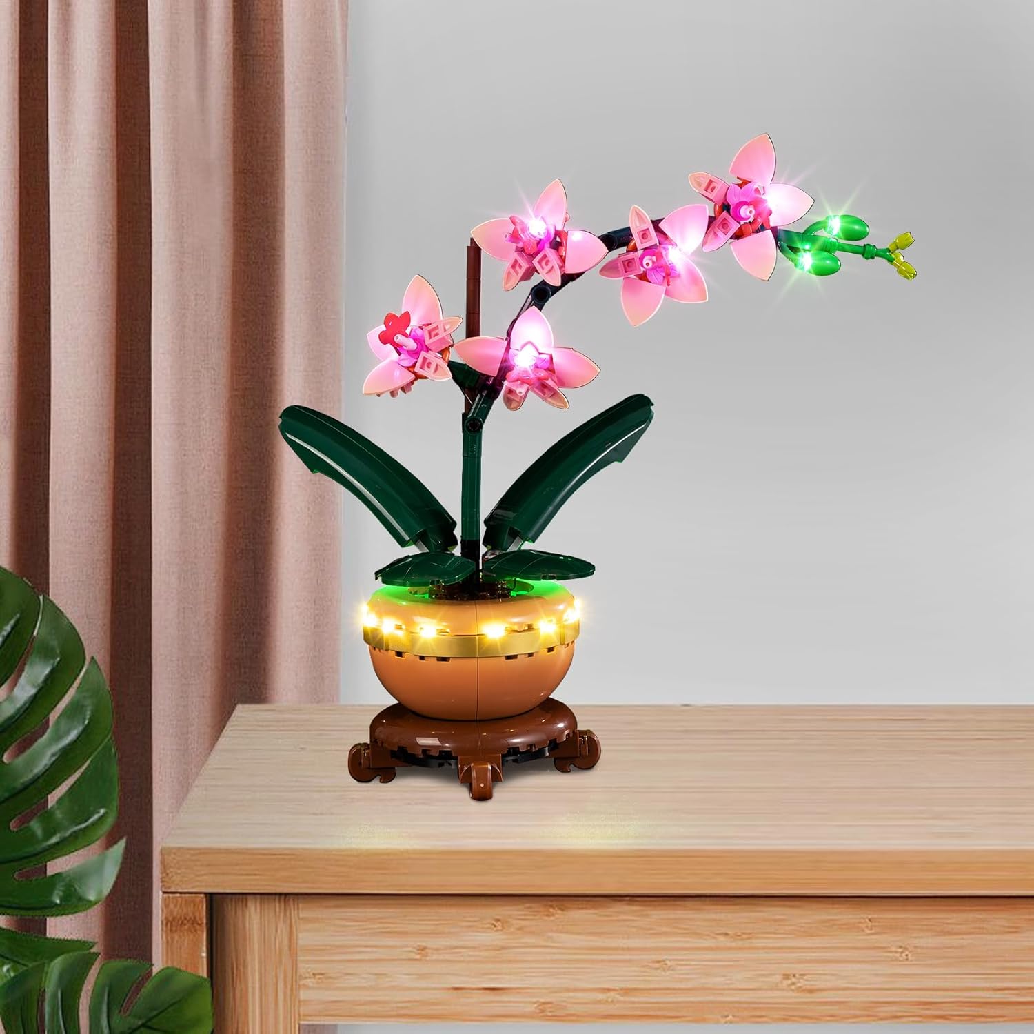 

Kyglaring Набор светодиодной подсветки для набора модели мини-орхидеи Lego, совместимый с Lego 10343 (Наборы Лего не включены