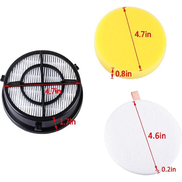 16871 Filter for Biss-ell Pet Hair Eraser Febreze Upright Vacuum Filters Model 1650 Series, 1650A, 1650C, 16501, 16502, 1650P, 1650R, 1650W, Replace