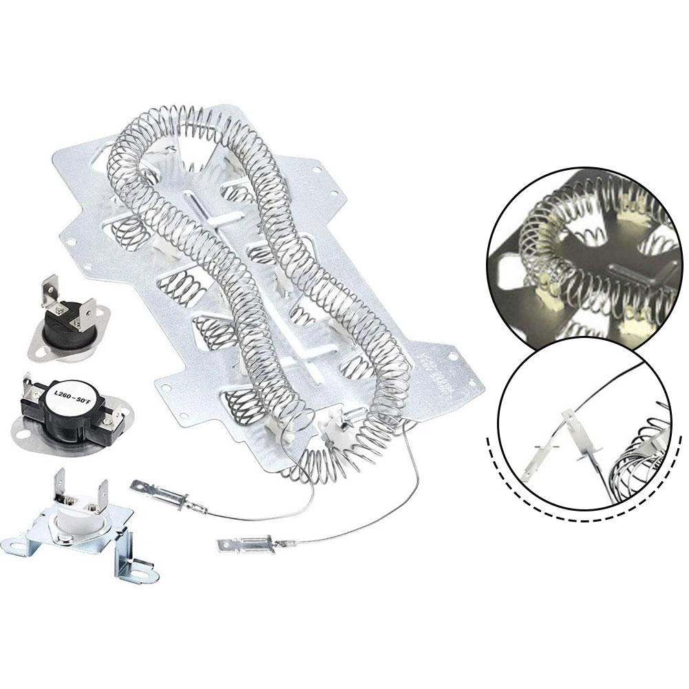 Heating Element Thermostat Replacement 95 Nickel-chromium Dryer Heating Element Comprehensive Repair Kit Easy Installation