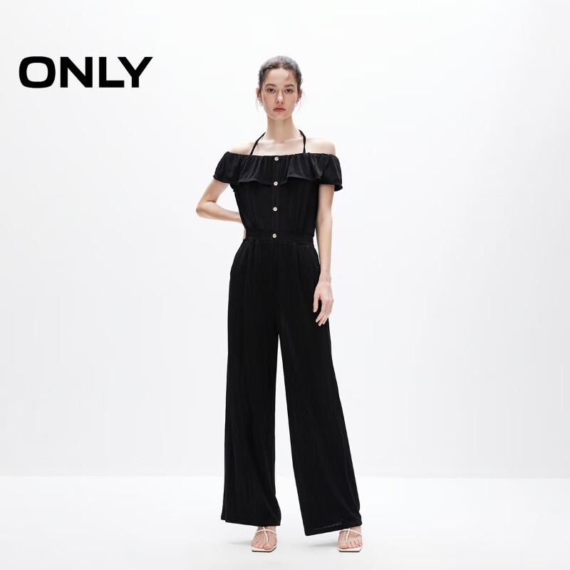 ONLY Women's Ruffle Hem Lightweight Jumpsuit