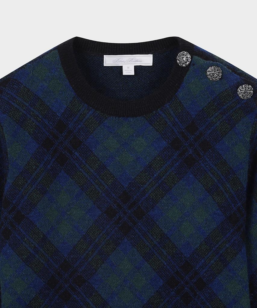 BROOKS BROTHERS [Women'S] Jacquard Black Watch Sweater (Multi) (Bbwrwm37607Ew)