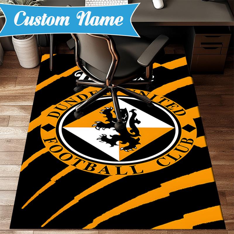 Custom Name Dundee Crest Rug Game Carpet, Floor Mat for Bedroom Living Room Entryway Rug, Home Decor Idea Gift for Christmas birthday