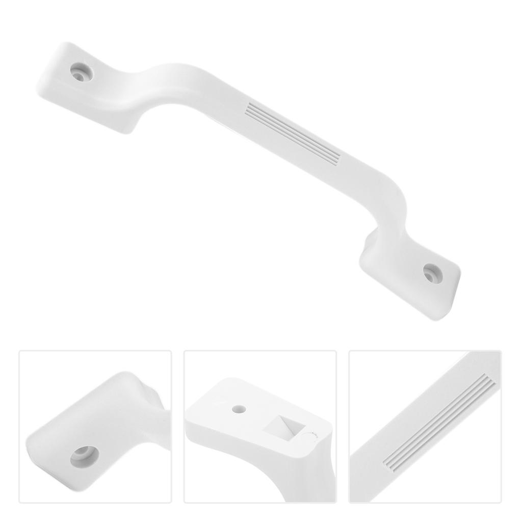 9.25in Plastic Grab Handle Entry Door Assist Bar White for RV Trailer Camper Motor Home Yacht