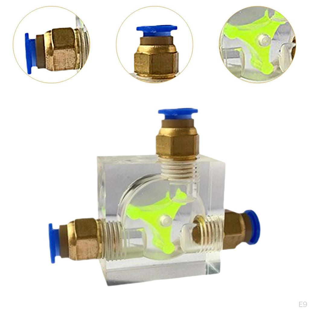 8mm Water Flow Indicator Meter Acrylic Office Measuring Tool Liquid Cool Cooling System
