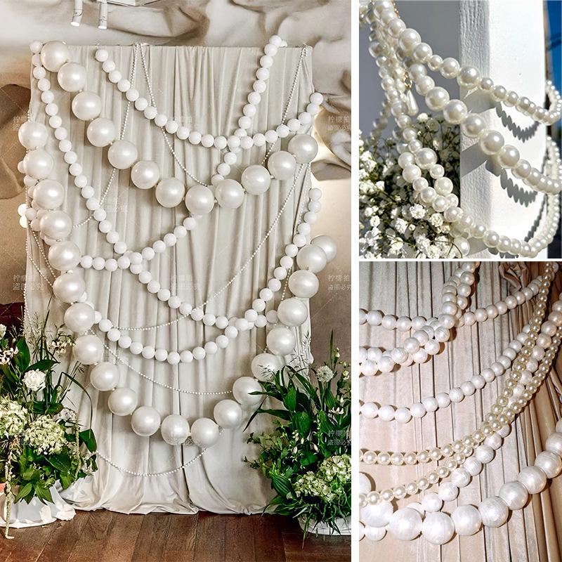 Giant Pearl String Wedding Ornament for Display & Décor