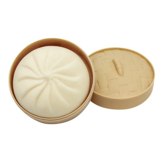 Hračka na úlevu od stresu v podobě pařené buchty s parním hrncem, simulace plněné buchty, mačkací senzorická hračka, měkká TPR, čínská buchta, fidget hračka