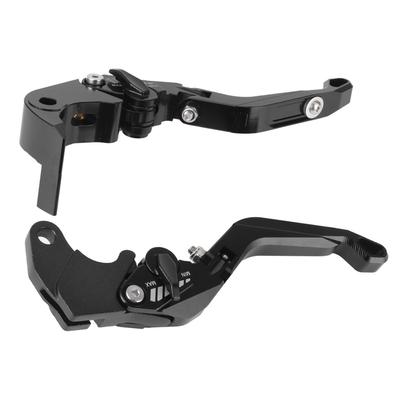 Pair of Brake Clutch Lever Handle 6 Position Adjustable Fit for Suzuki GSXR600 GSXR750 04 05