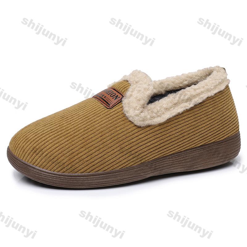 Women's Short Boots Winter Plush Thickened Warm Outdoor Non Slip Snow Boots Lightweight Comfortable Slip On Cotton Shoes