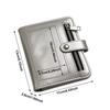 PU Leather M5 Notebook 5-Ring Loose-Leaf Pocket Journal Portable Binder Notebook  Students