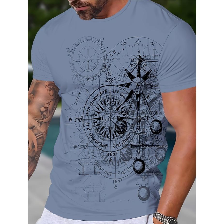 Fish Pattern Tee Tiger and Wolf 3D Printing T-shirt Men's Fashion Streetwear Tops Summer Short Sleeve Funny Tee Shirt