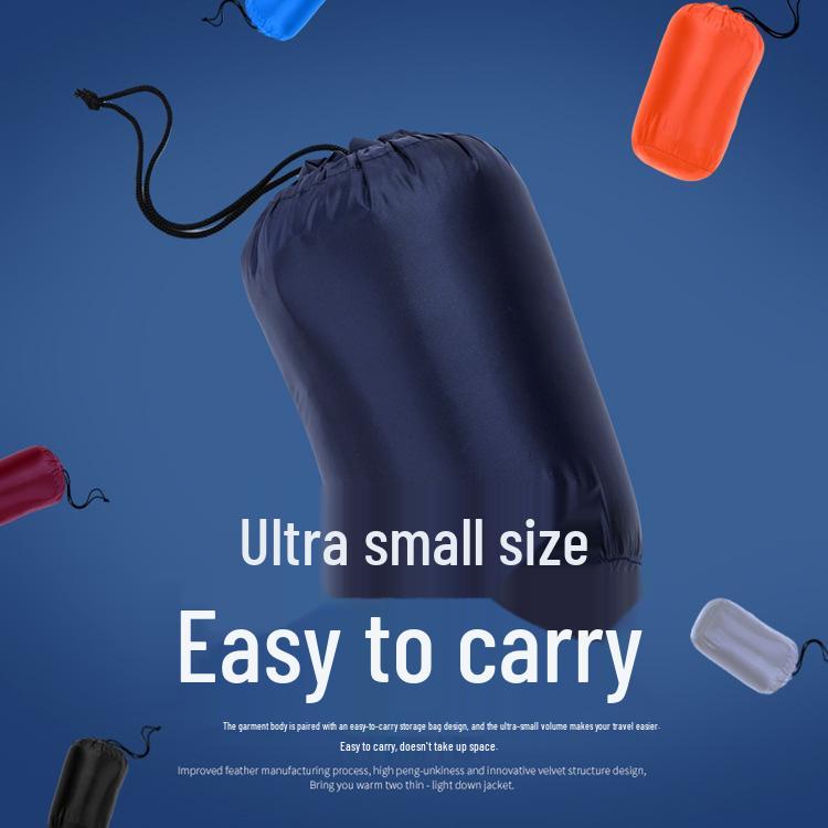 Jachetă de puf ușoară pentru bărbați, mărimi mari, casual și rezistentă la vânt pentru toamnă/iarnă