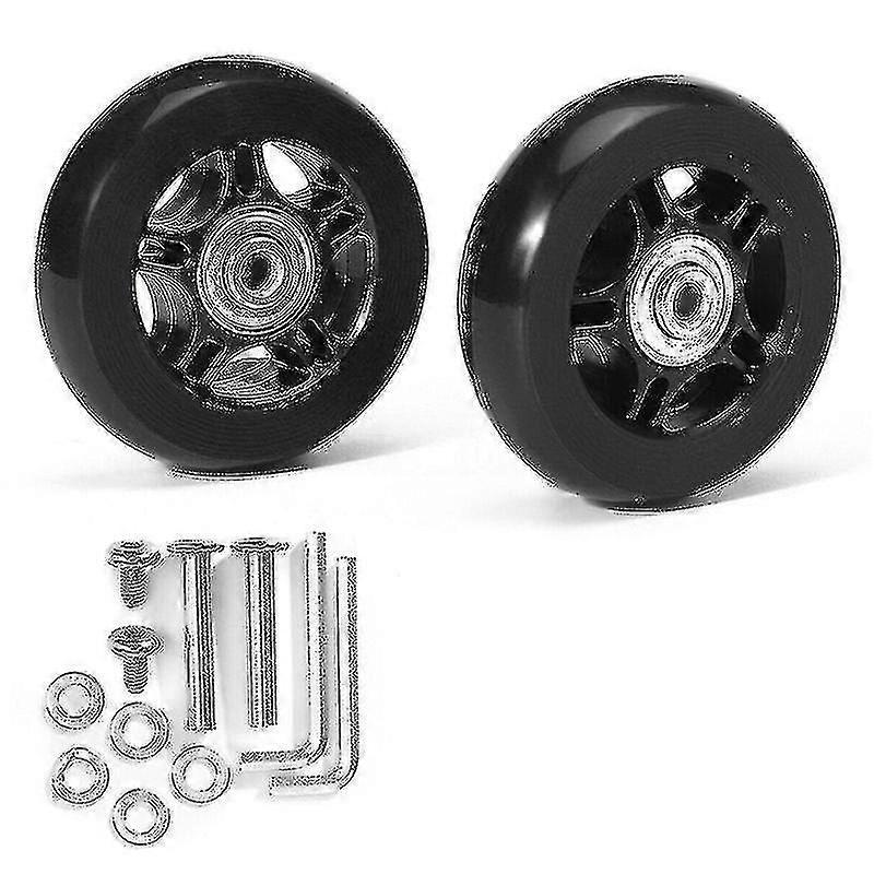 1 Pair Luage Spinner Wheels Replacement With Tools Low Noise Suitcase Rubber Swivel Caster Wheels