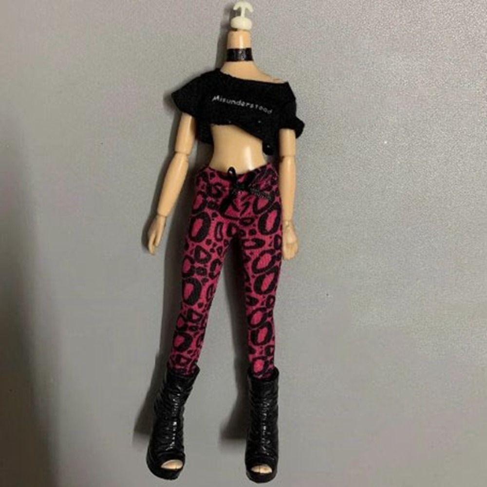 Kids Toys Doll Outfit Skirt Fashion T-shirt Pants Doll Dresses Clothes for 1/6 BJD 27~28cm Doll