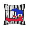 Haiti Haitian Flag Caribbean Souvenir Pillow Cover Comfy Cushion Cover Funny Pillow Case For Couch Sofa Bedroom