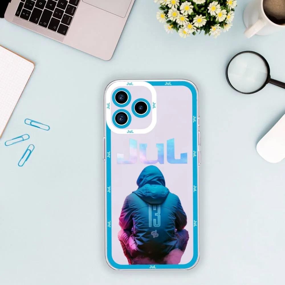

JuL Rapper Phone Case For iPhone 11 12 13 14 15 16 Pro Max 7 8 Mini Plus SE X XS XR Transparent Shell iPhone 14