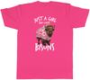 Girl Who Loves Bisons Unisexs TShirt Animal Lover Mammals Tee Gift