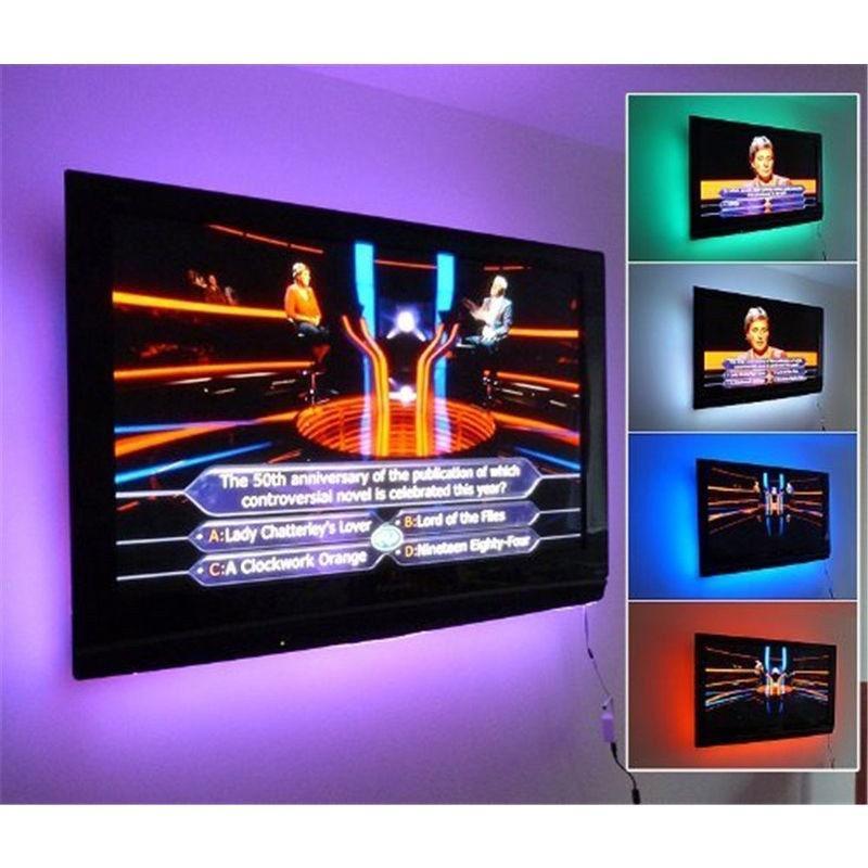 USB Light Color Ambient TV Kit LED Strip 30LED - 2M