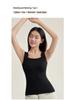Nahtloser warmer Damen-Westen mit integrierten Brustpolstern - Slim Fit Herbst/Winter Basisschicht
