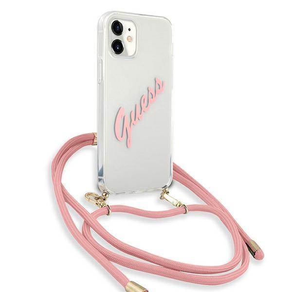 Guess Guhcp12Scrtvspi Iphone 12 Mini 5,4 Różowy/Pink Hardcase Script Vintage