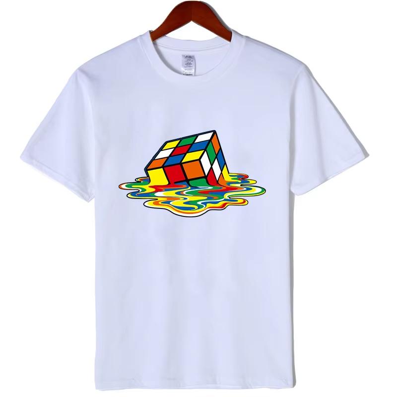

Summer Men s T-shirt High Quality Cotton Magic Square Printing O-neck For Men Tees Casual Cool Hip Hop Short Sleeved Tops - ... 5XL різнокольоровий