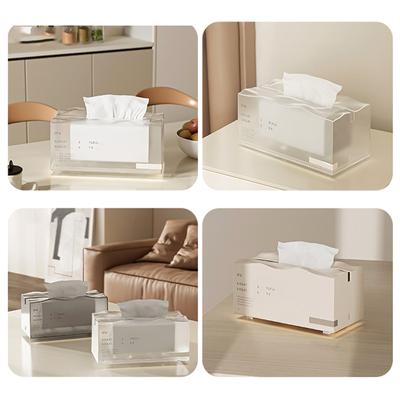 Scatola di Fazzoletti da Tavolo Creativa Traslucida Porta Fazzoletti con Molla Stile Nordico Scatola per Tovaglioli da Tavolo Cucina Contenitore per Fazzoletti da Bagno