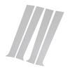 4Pcs Pillar Post Trim Mirrored Finish Weather Resistant Chrome Pillar Post Trim Cover for Crew Quad 
