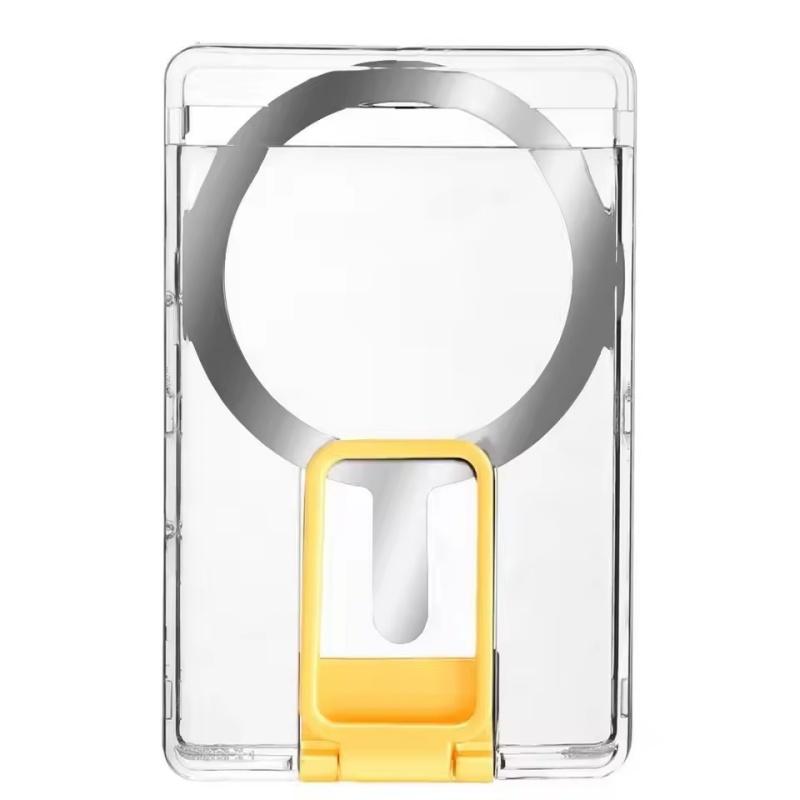 

Магнитный держатель для мобильного телефона, сумка для карт, съемная магнитная подставка для телефона, подходит для Apple Magsafe, кронштейн для iPhone 15 Pro золотой