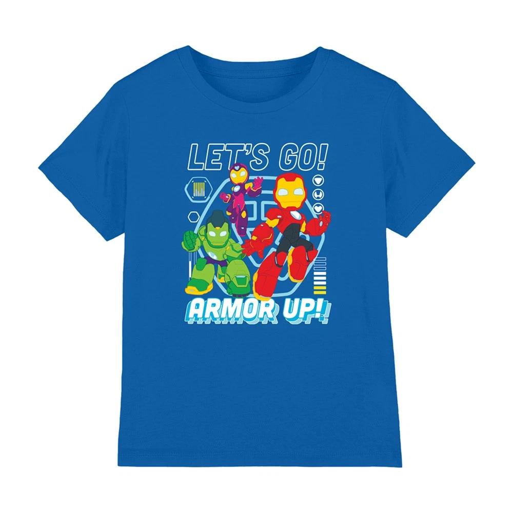 

Marvel Iron Man Armor Up! Boys T-shirt 3-8 Years, Royal Blue 140