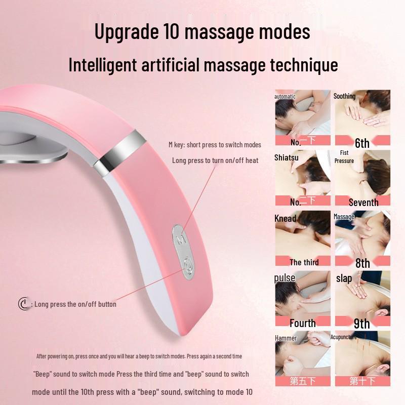 Multi-functional Electric Neck and Shoulder Massager for Home Physiotherapy and Company Gifts