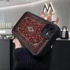 Arabic Carpet Pattern Phone Case For IPhone Air 17 Pro Max 16 E 15 14 Pro Max 13 12 11 Mini Plus Soft Silicone Black Cover